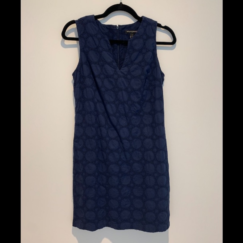 Blue Dress- Cute Design Very Flattering